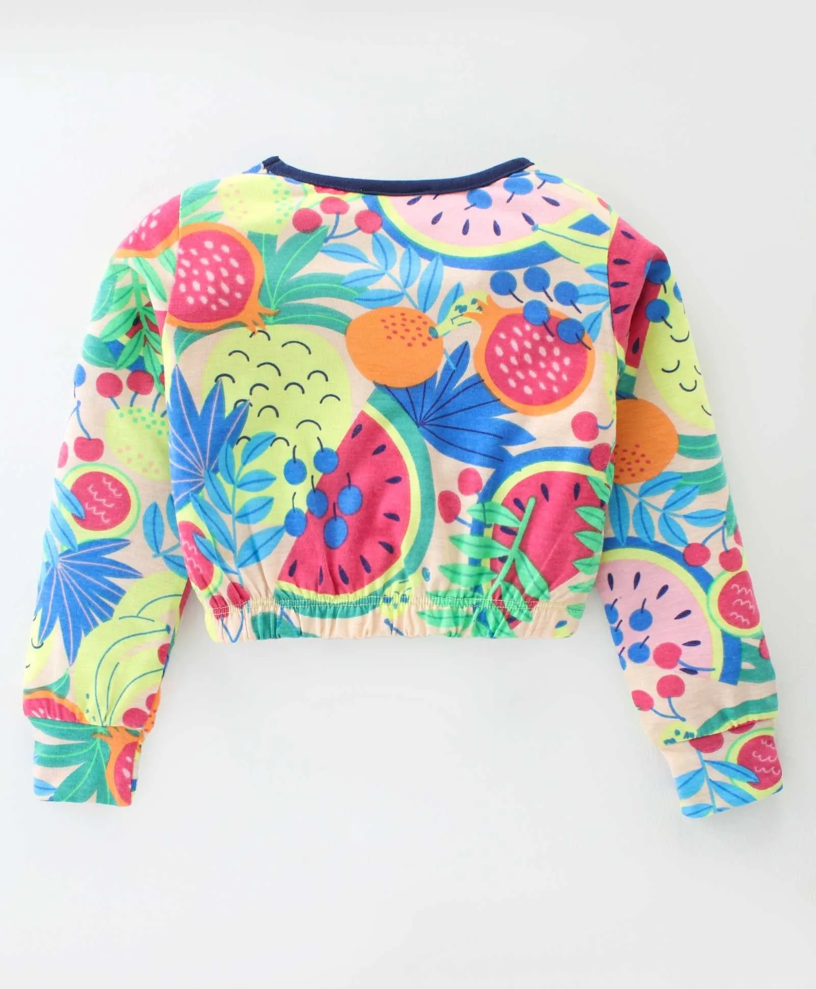 Fruits with Frill Top Jogger Set