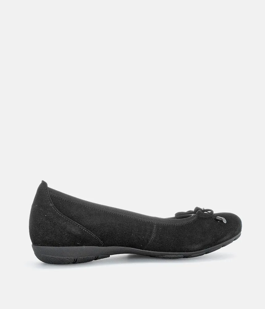 Gabor Plush Suede Ballet Flats
