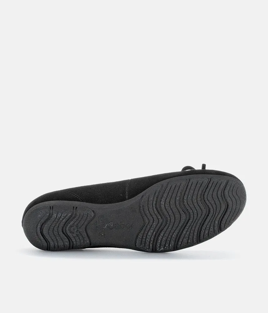 Gabor Plush Suede Ballet Flats