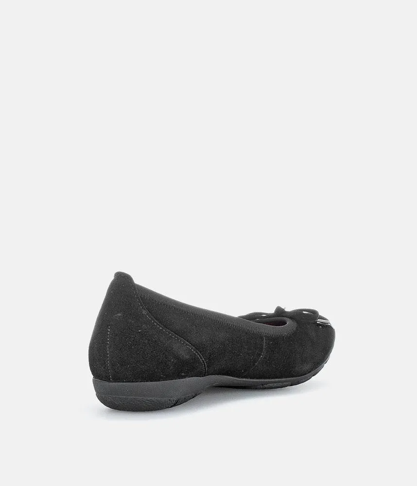 Gabor Plush Suede Ballet Flats