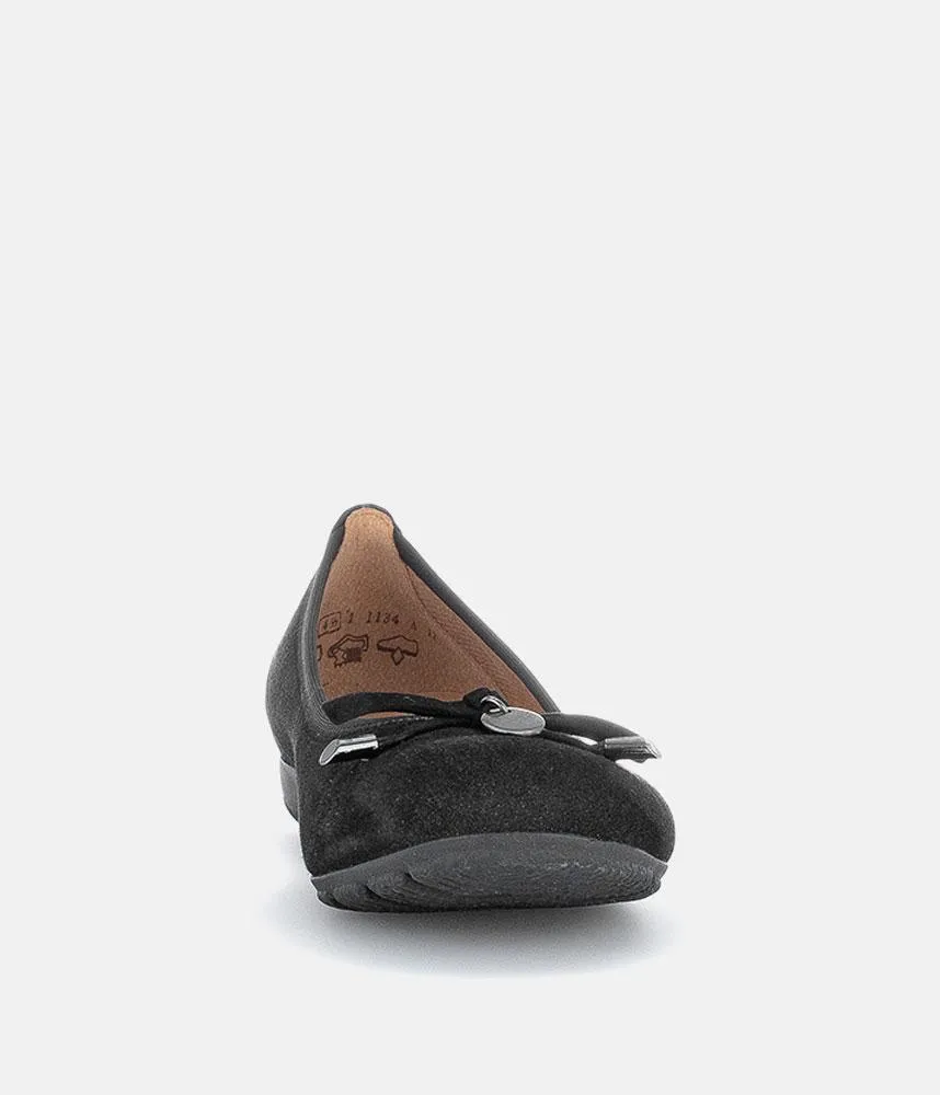Gabor Plush Suede Ballet Flats