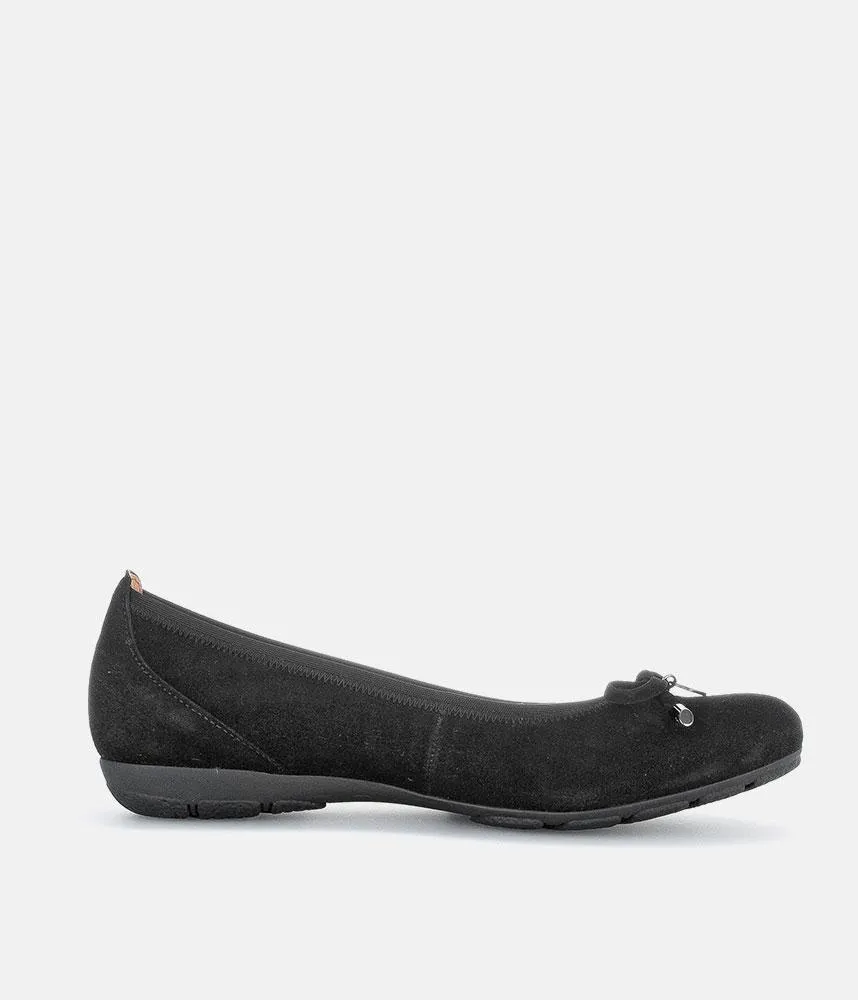 Gabor Plush Suede Ballet Flats