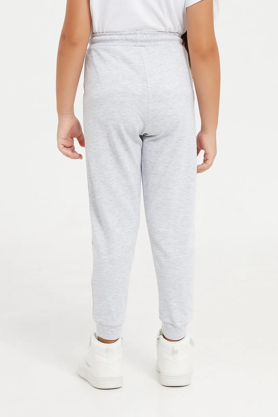 Girls Grey Track Active Pant