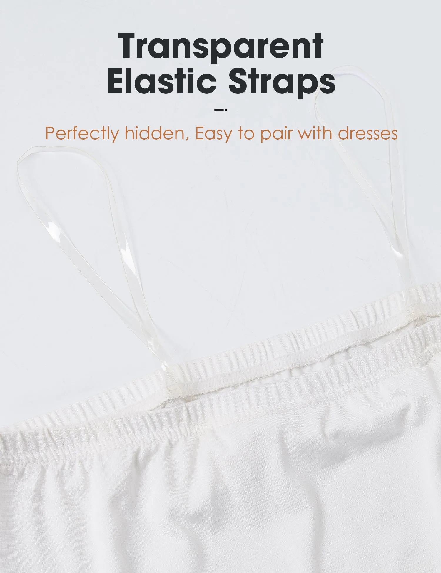 Half Slips for Women Long Slip Under Dress Invisible Straps Underskirt for Dresses