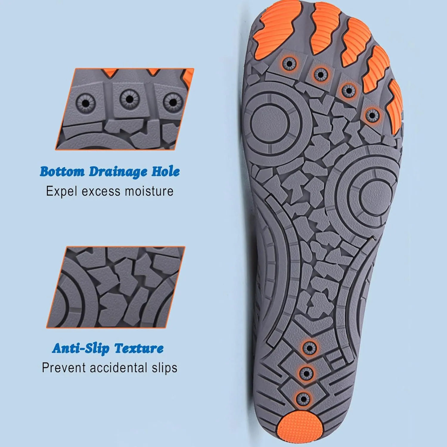 Hike Barefoot Shoes for Women Men, Pro Barefoot Shoes with Wide Toe Box for Hiking, Walking, Non-Slip Breathable Lightweight Water Shoes Unisex