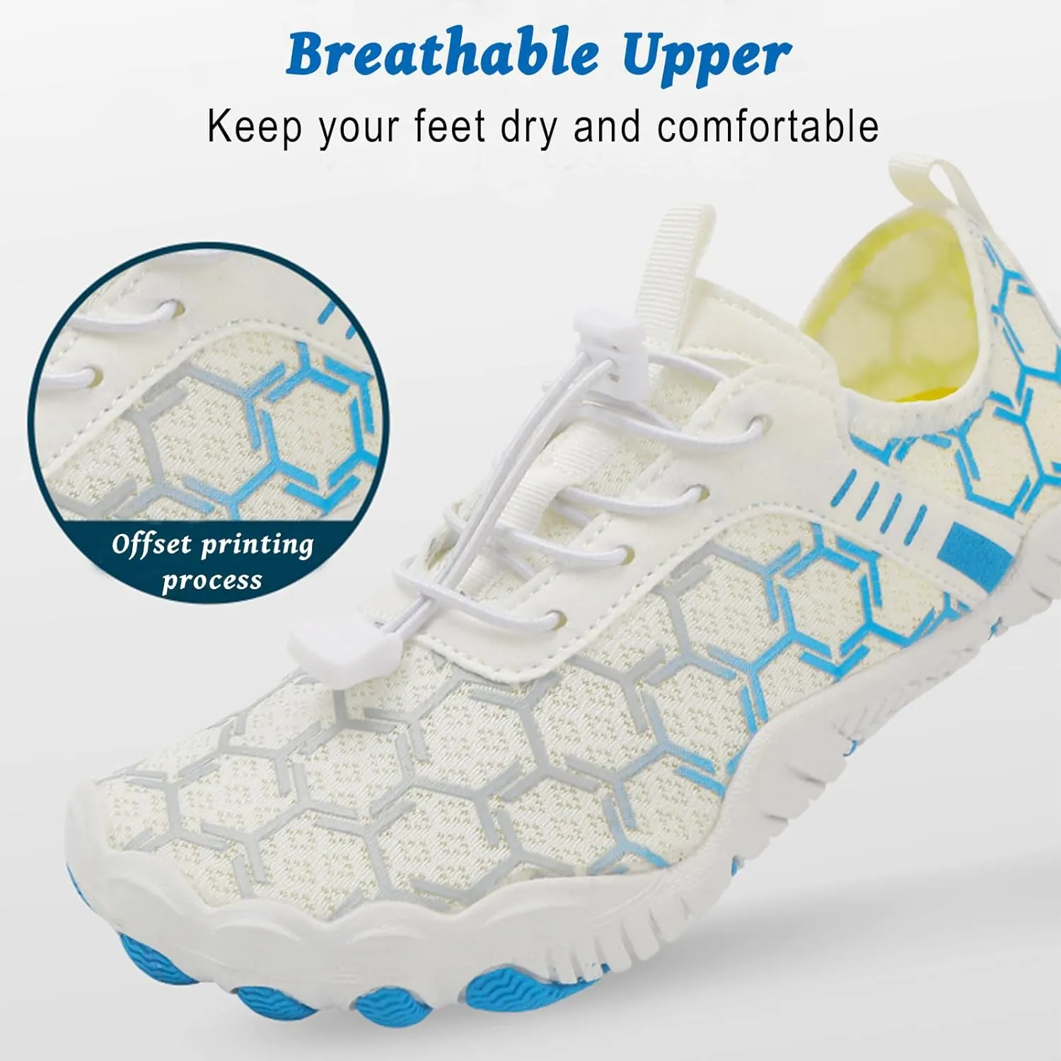 Hike Barefoot Shoes for Women Men, Pro Barefoot Shoes with Wide Toe Box for Hiking, Walking, Non-Slip Breathable Lightweight Water Shoes Unisex