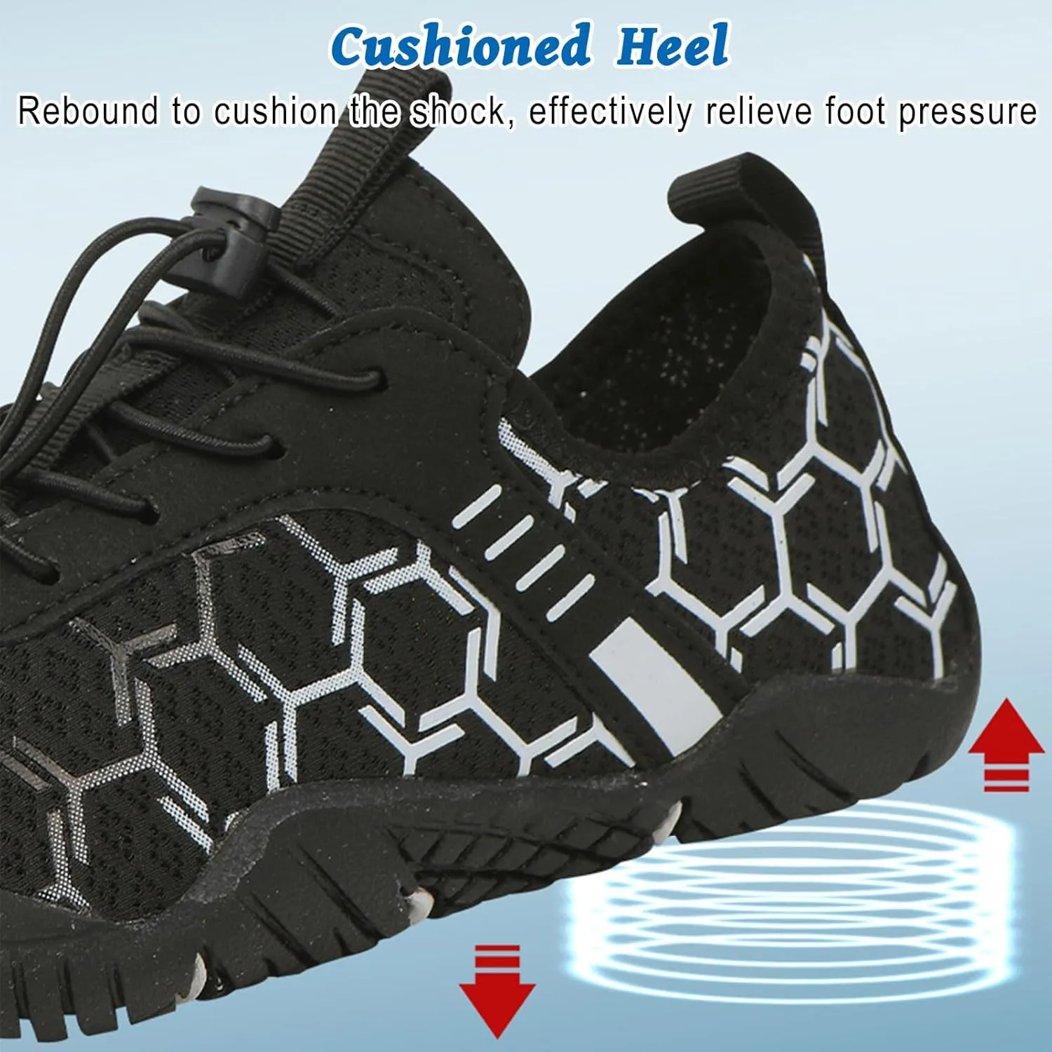 Hike Barefoot Shoes for Women Men, Pro Barefoot Shoes with Wide Toe Box for Hiking, Walking, Non-Slip Breathable Lightweight Water Shoes Unisex
