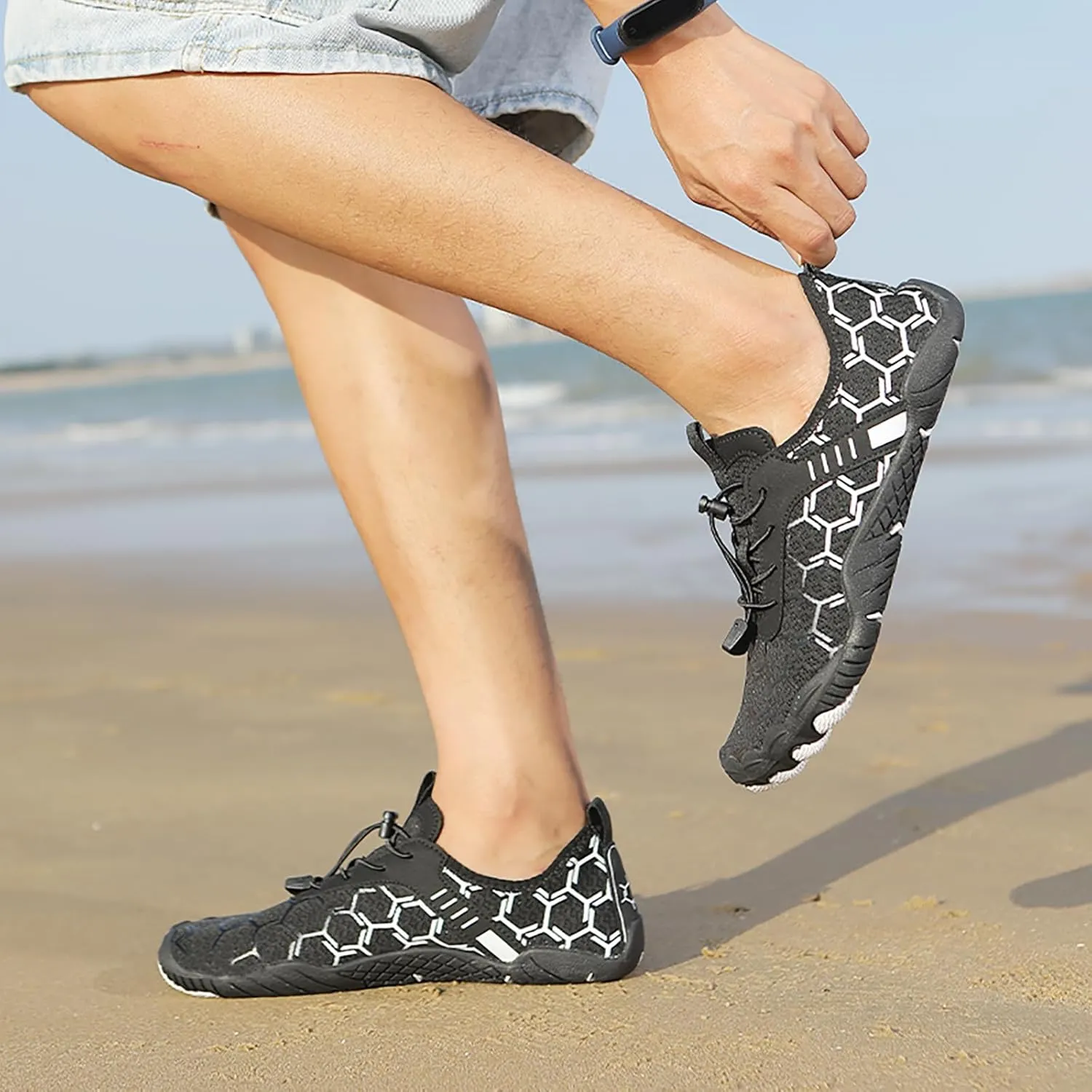 Hike Barefoot Shoes for Women Men, Pro Barefoot Shoes with Wide Toe Box for Hiking, Walking, Non-Slip Breathable Lightweight Water Shoes Unisex