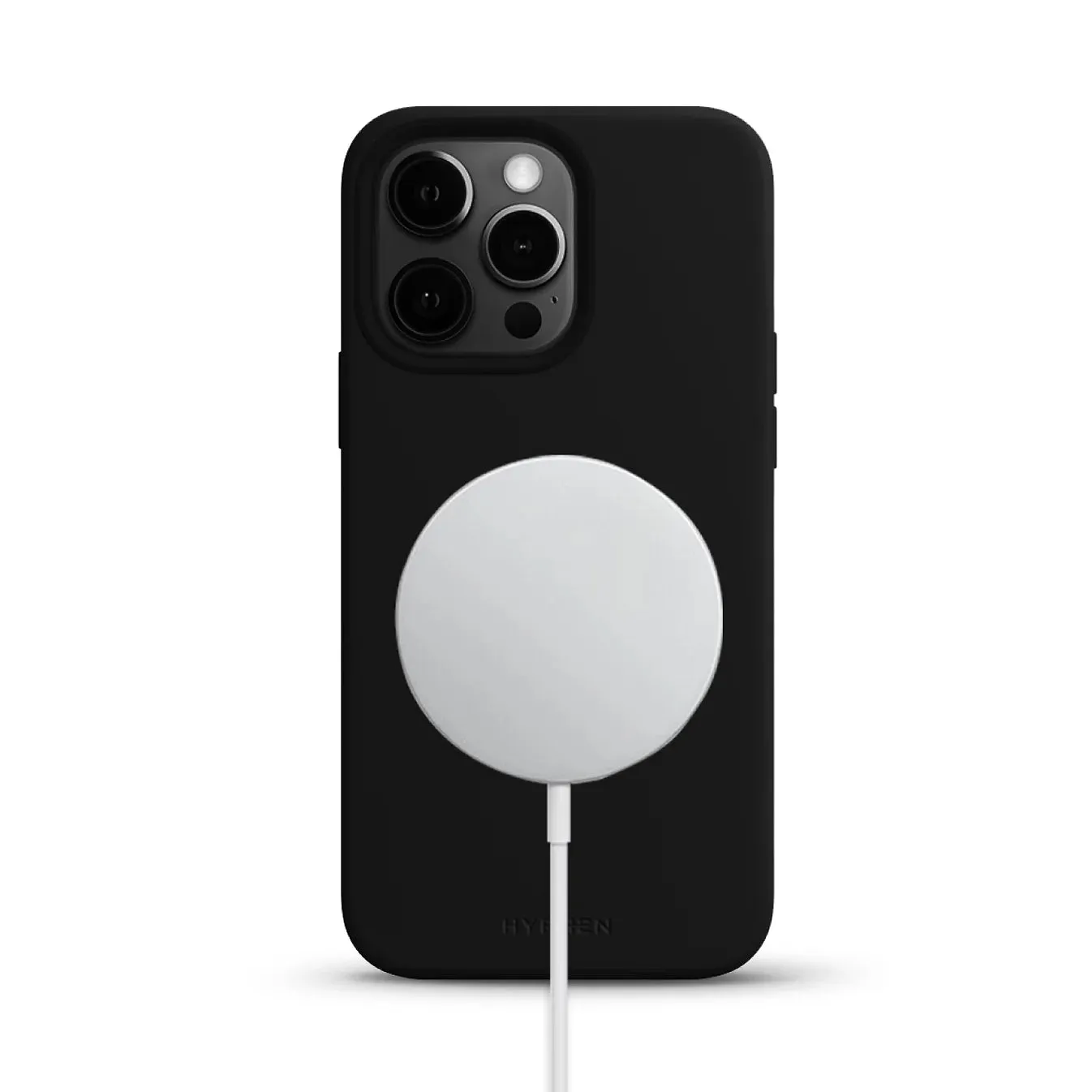 HYPHEN TINT Silicone MagSafe Case iPhone 15 Pro Max Black