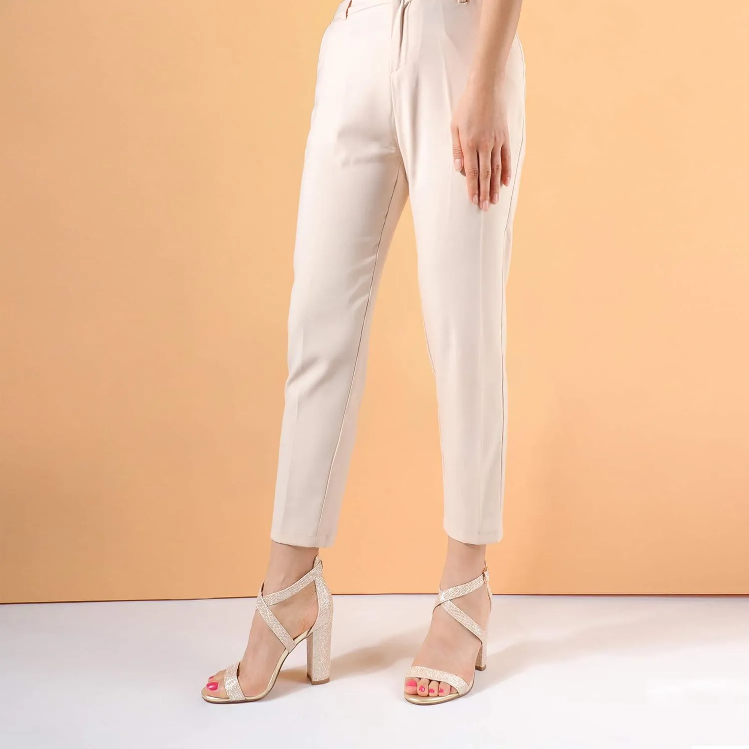 IDIFU Women's Chunky High Heel Sandal Strappy Open Toe Ankle Strap Dress Shoes for Women Bridesmaid Ladies in Wedding Bridal Evening Homecoming Prom