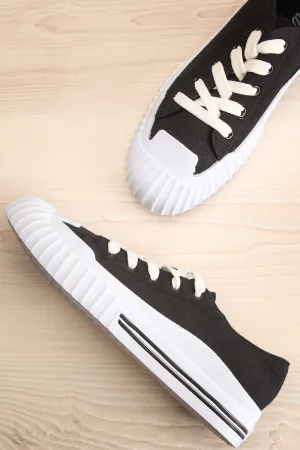 Jonny Black | Canvas Lace-Up Sneakers