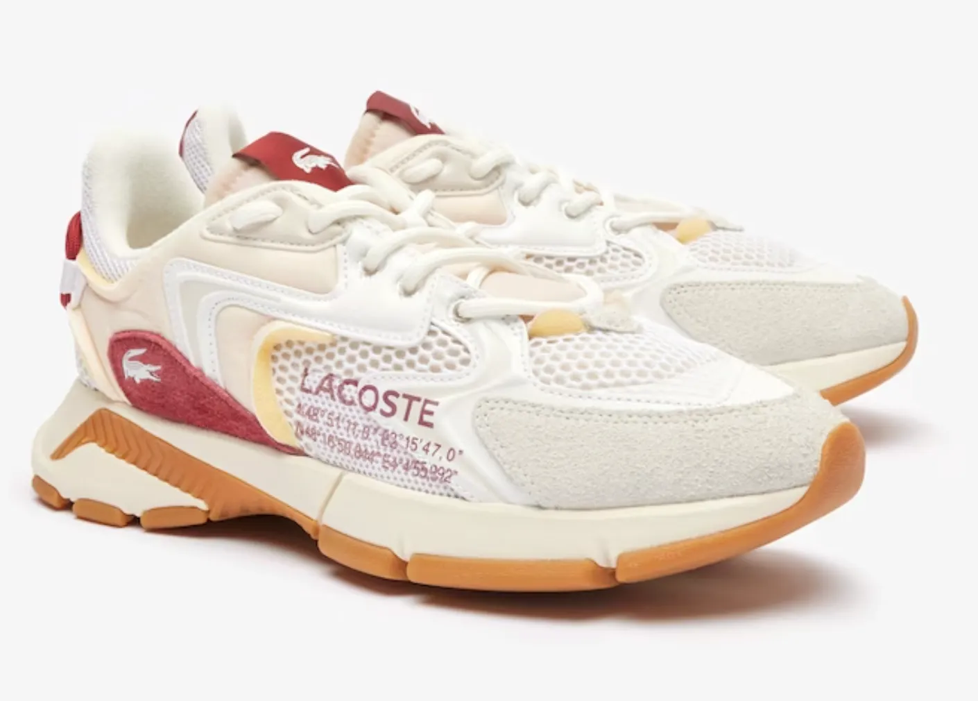 Lacoste Shoes - L003 - White Red  - Neo 124