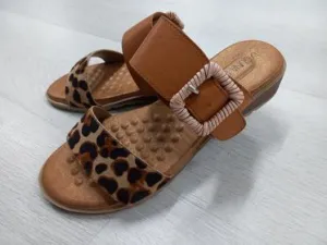 Laguna Quays Leopard?Tan Faux Leather Leopard Tan 36