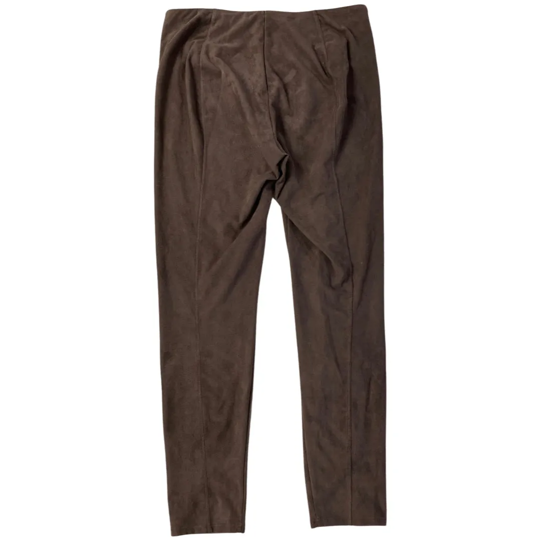 LYSSE BROWN SUEDE LEGGINGS SIZE LARGE