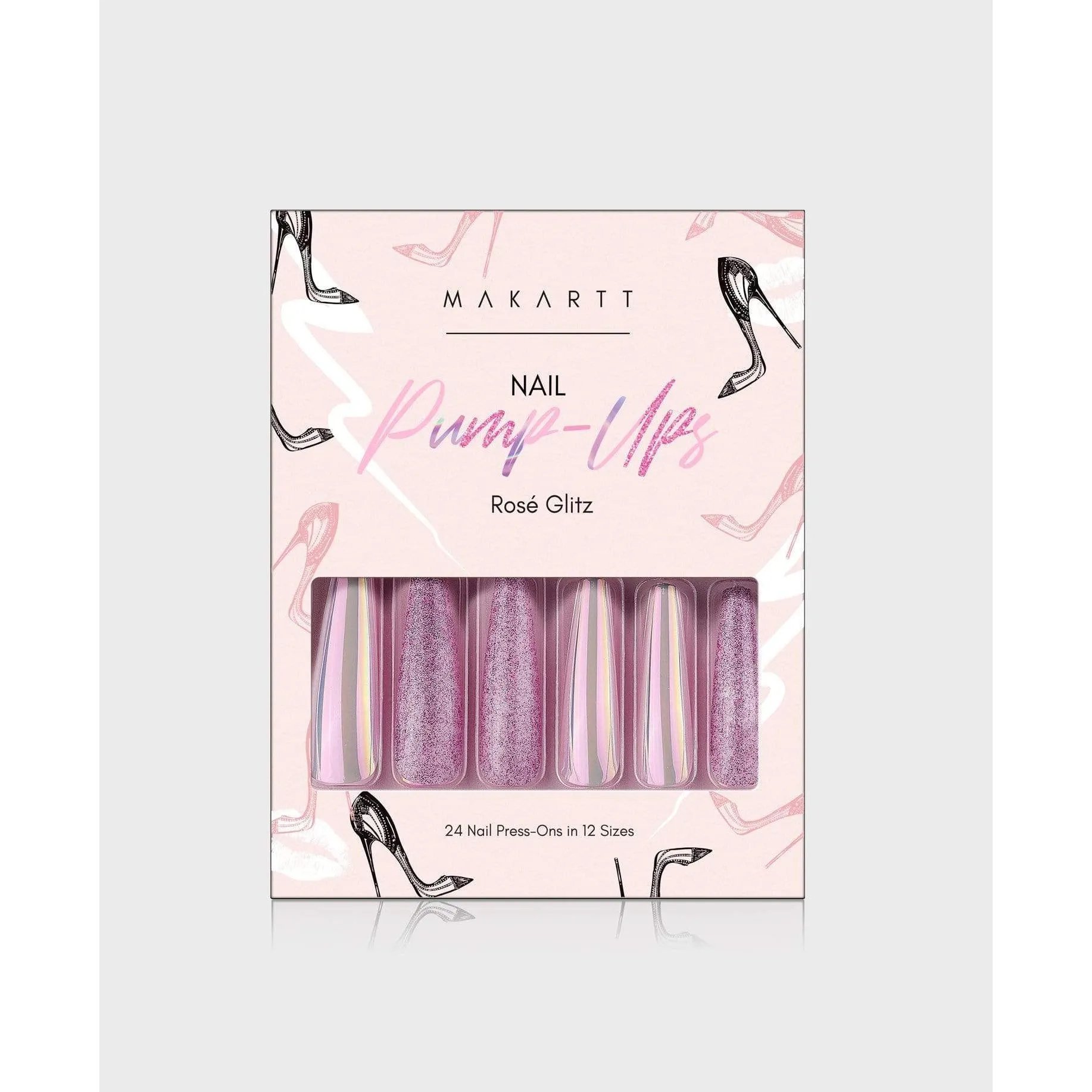 Makartt - Press-Ons - Rose Glitz