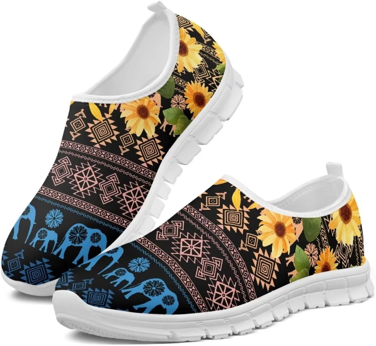 Men's Running Shoes Lightweight Breathable Walking Sneakers EVA Fashion Non Slip Athletic Shoe for Fitness Workout Size 5-14 White Sole