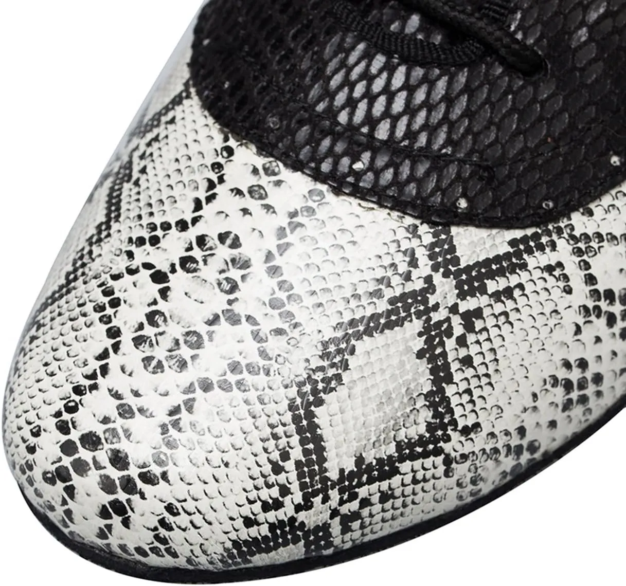 Minishion Men's TH040 Fashion Leopard Pleather Wedding Ballroom Latin Taogo Dance Shoes