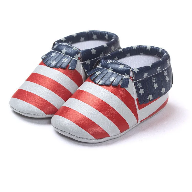 Newborn Baby First Walkers Moccasins Soft Soled Shoes