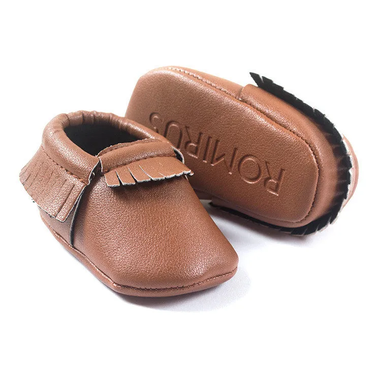 Newborn Baby First Walkers Moccasins Soft Soled Shoes