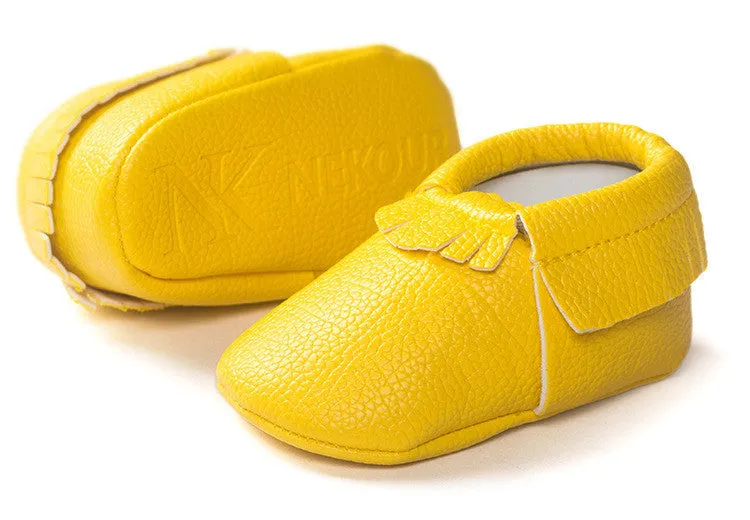 Newborn Baby First Walkers Moccasins Soft Soled Shoes