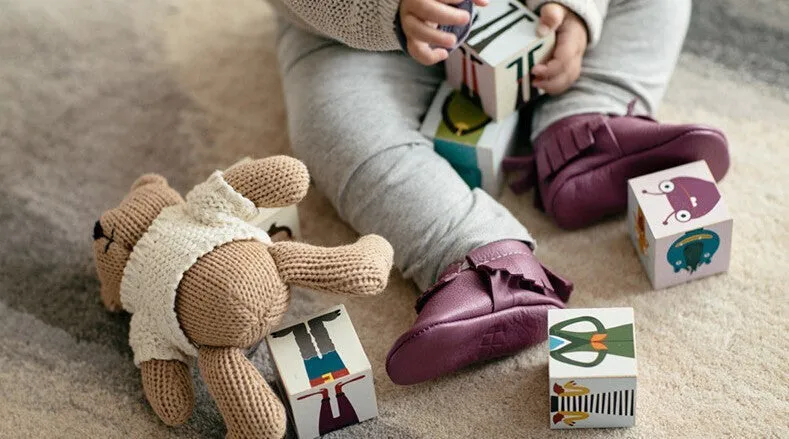Newborn Baby First Walkers Moccasins Soft Soled Shoes