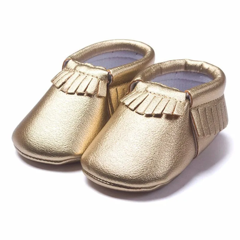 Newborn Baby First Walkers Moccasins Soft Soled Shoes