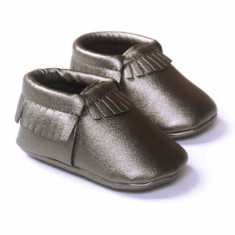 Newborn Baby First Walkers Moccasins Soft Soled Shoes