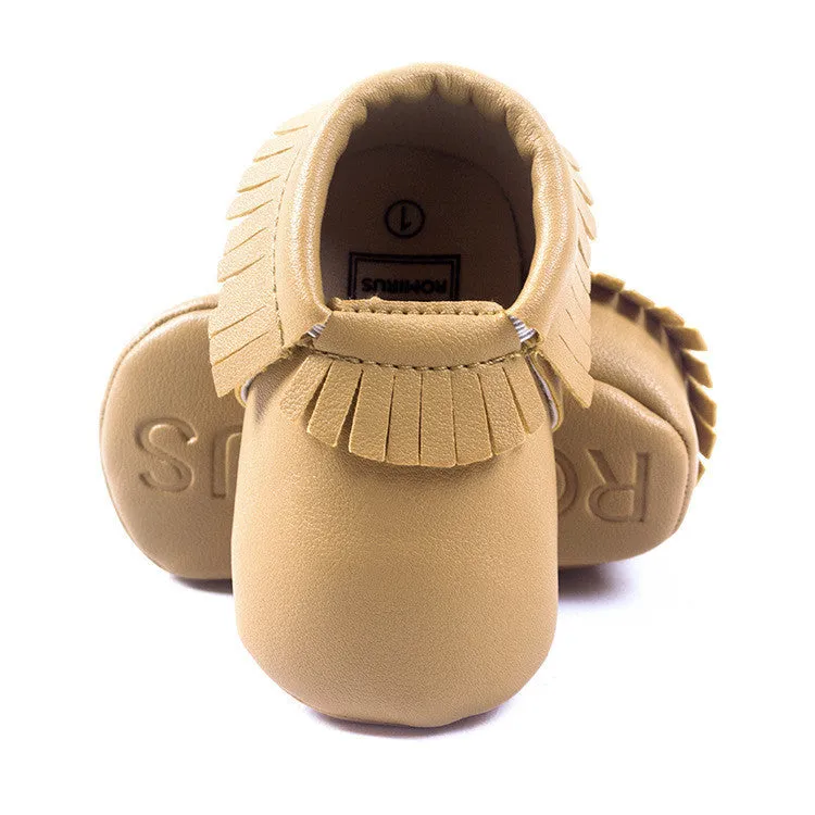 Newborn Baby First Walkers Moccasins Soft Soled Shoes