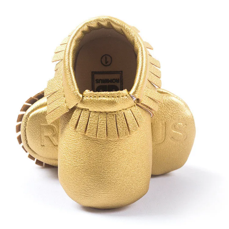 Newborn Baby First Walkers Moccasins Soft Soled Shoes