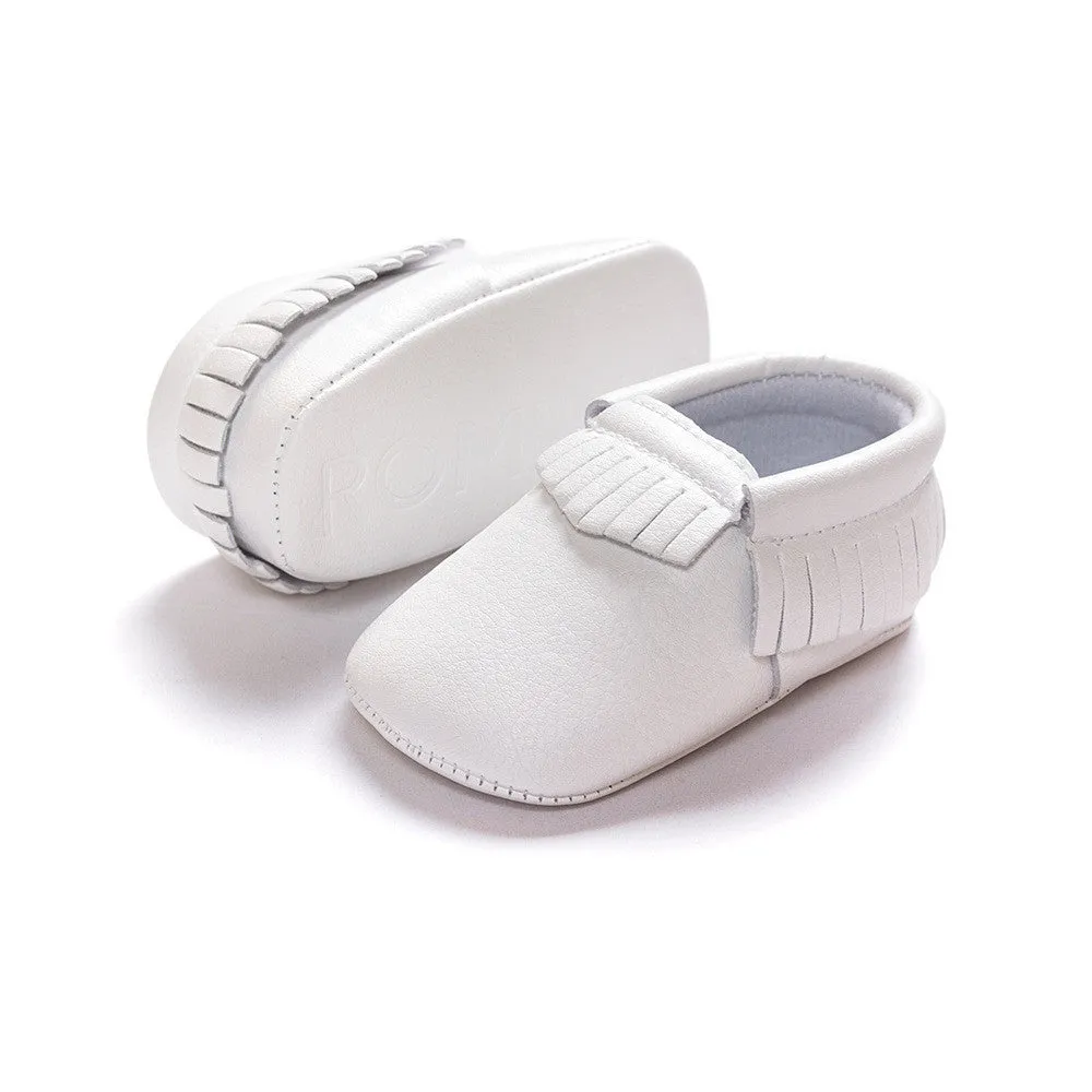 Newborn Baby First Walkers Moccasins Soft Soled Shoes