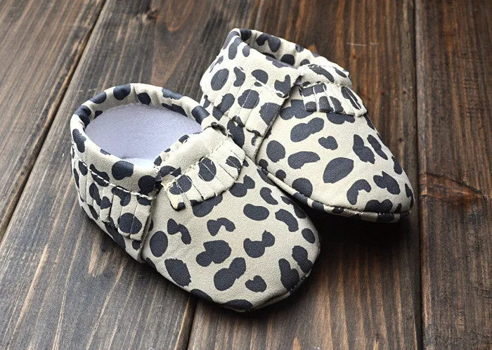 Newborn Baby First Walkers Moccasins Soft Soled Shoes