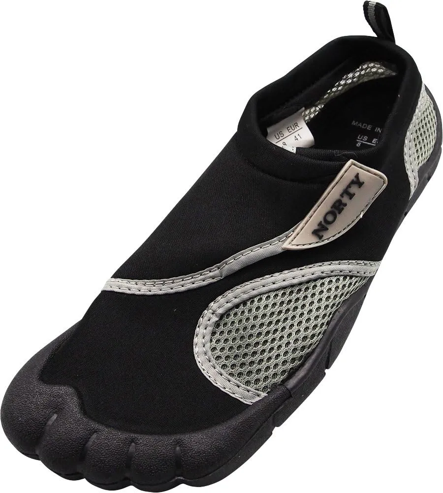 NORTY Men's Water Shoes - Aqua Swim Socks for Beach, Boat, and Pool - Skeletoe Barefoot Design - Cruise Ship Essentials - Hiking and Camping Footwear