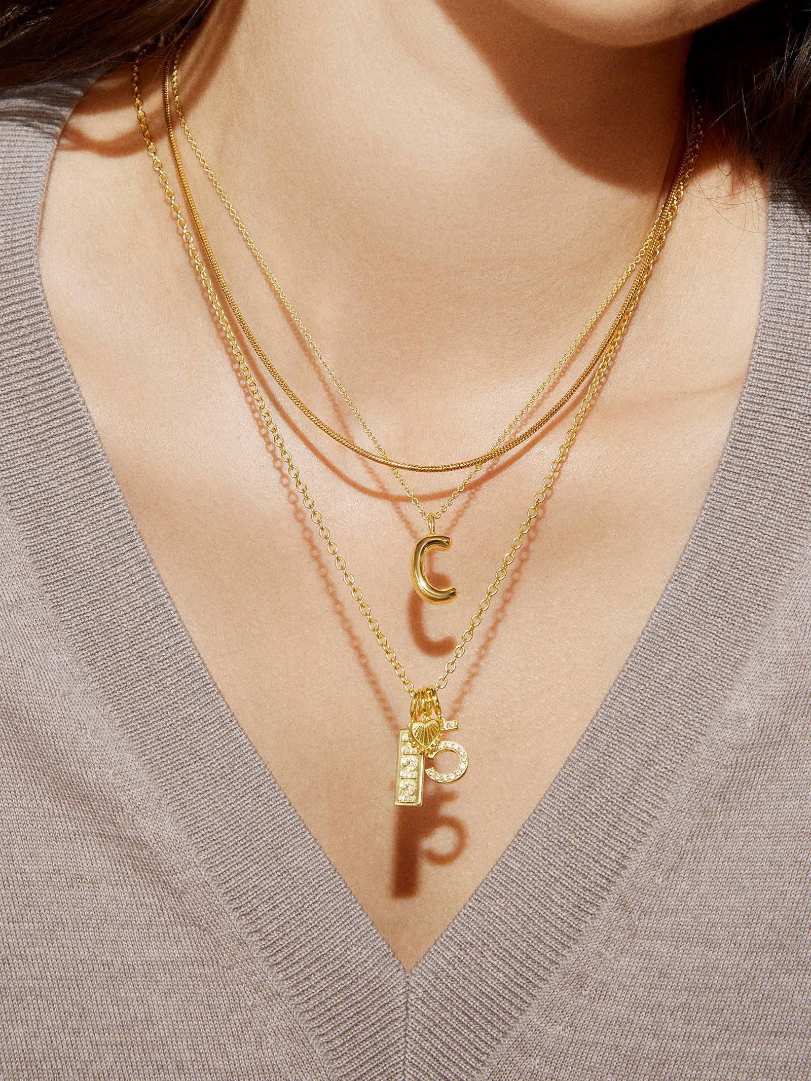 Pavé Number Cluster Charm - 7