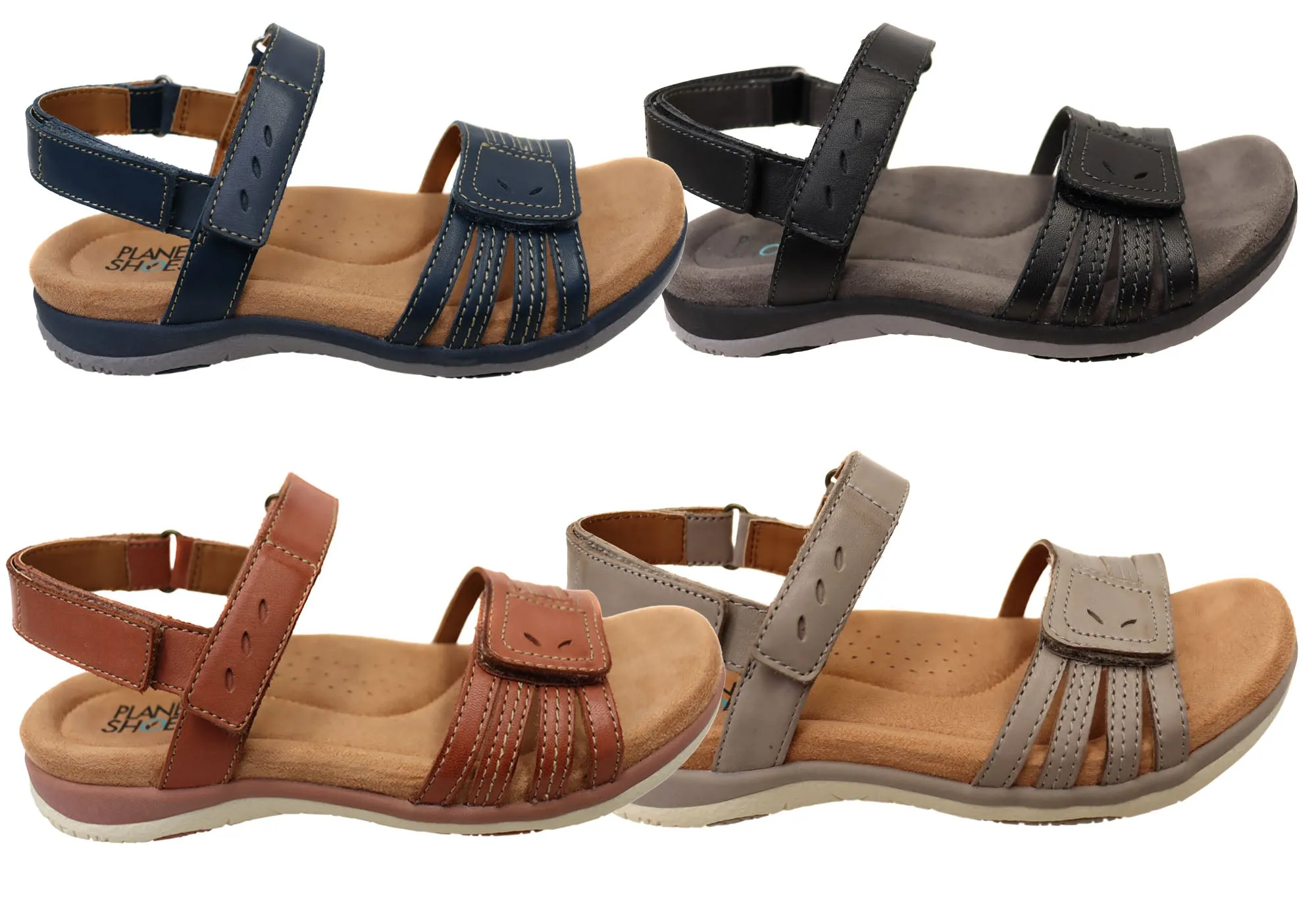 Planet Shoes Debbie Womens Leather Comfortable Sandals