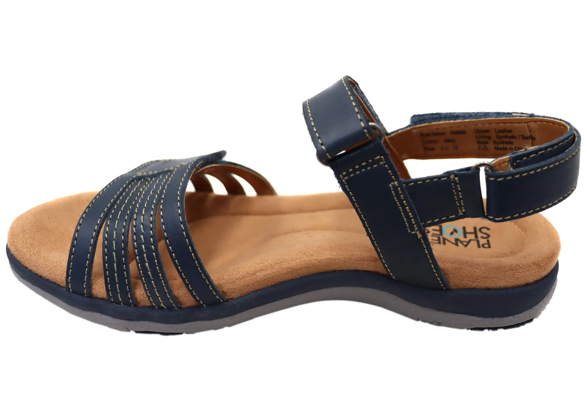 Planet Shoes Debbie Womens Leather Comfortable Sandals