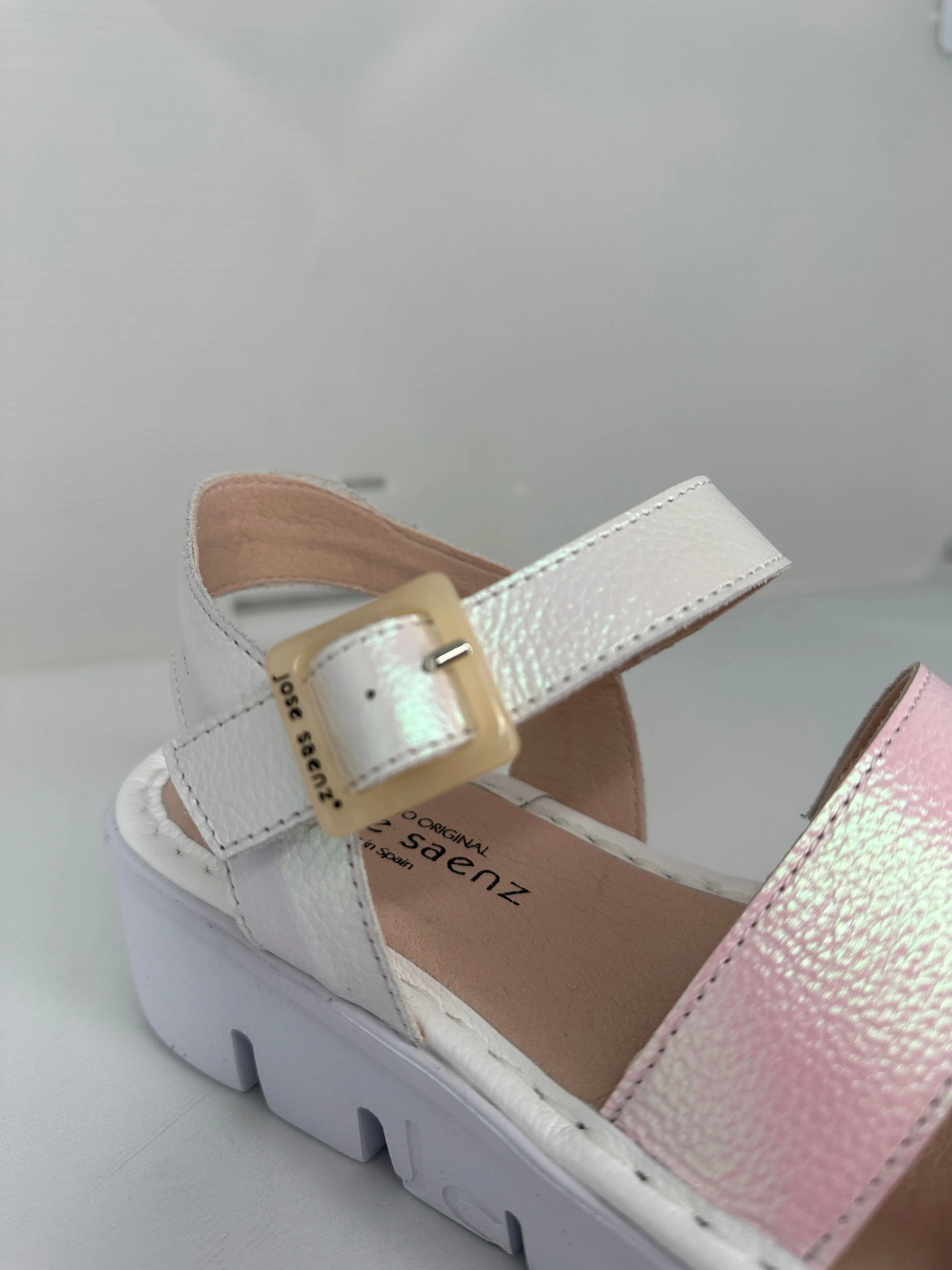 Platform Shimmer Sandal