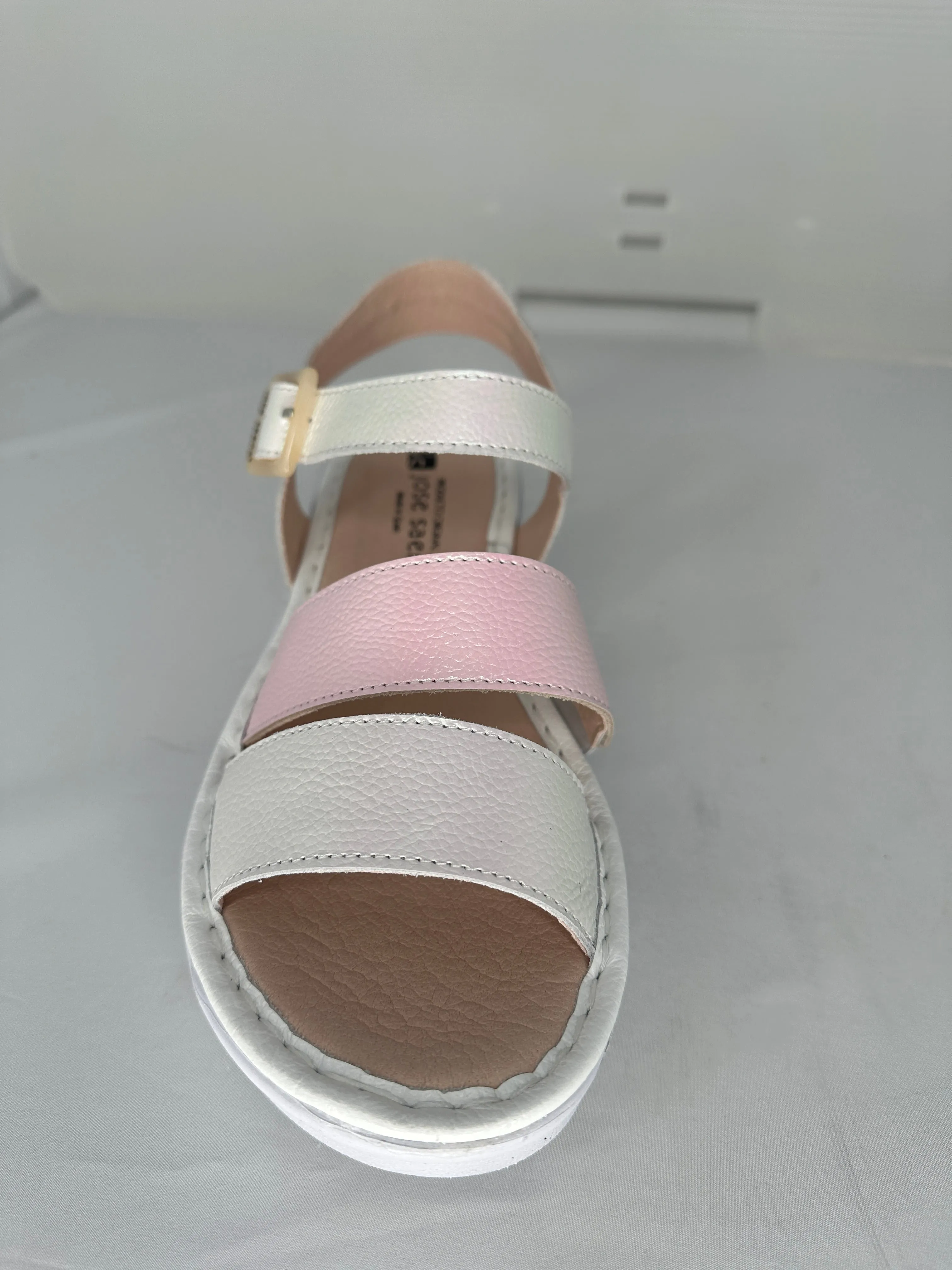 Platform Shimmer Sandal