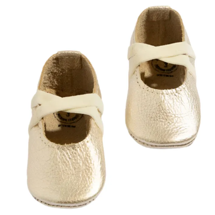 Platinum Ballet Slipper Baby Shoe