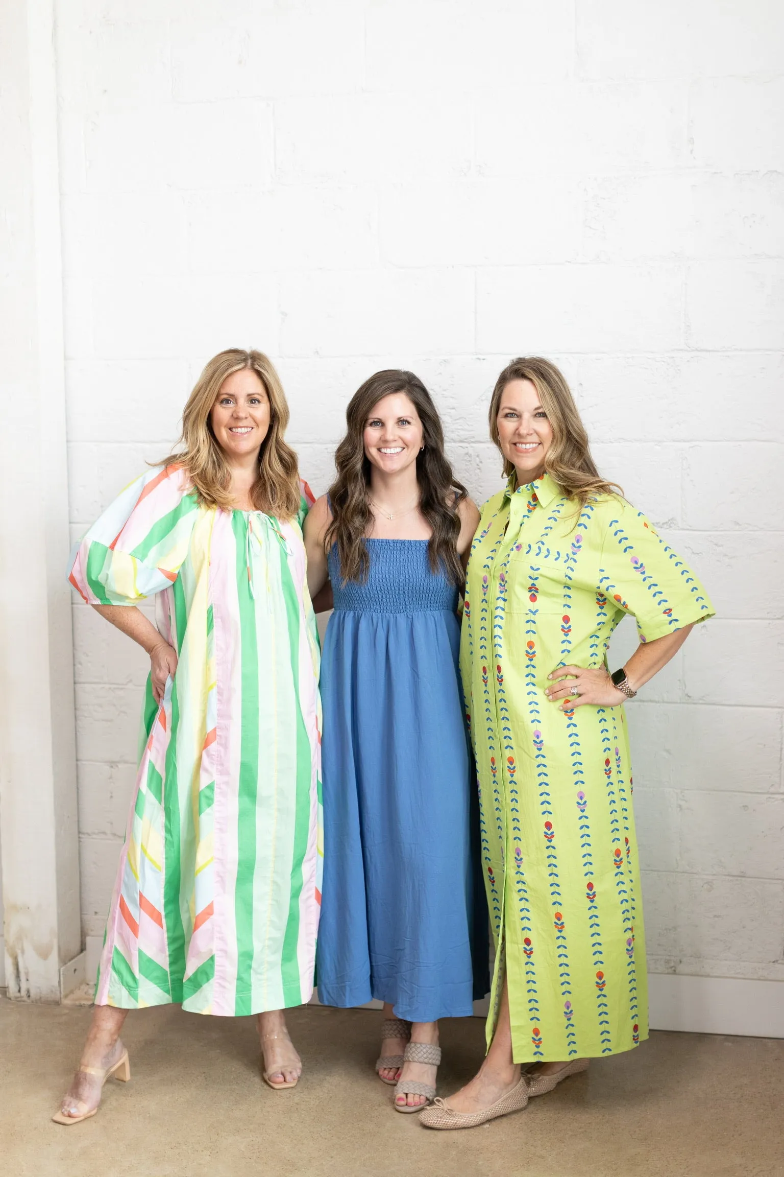 Poplin Stripe Maxi Dress