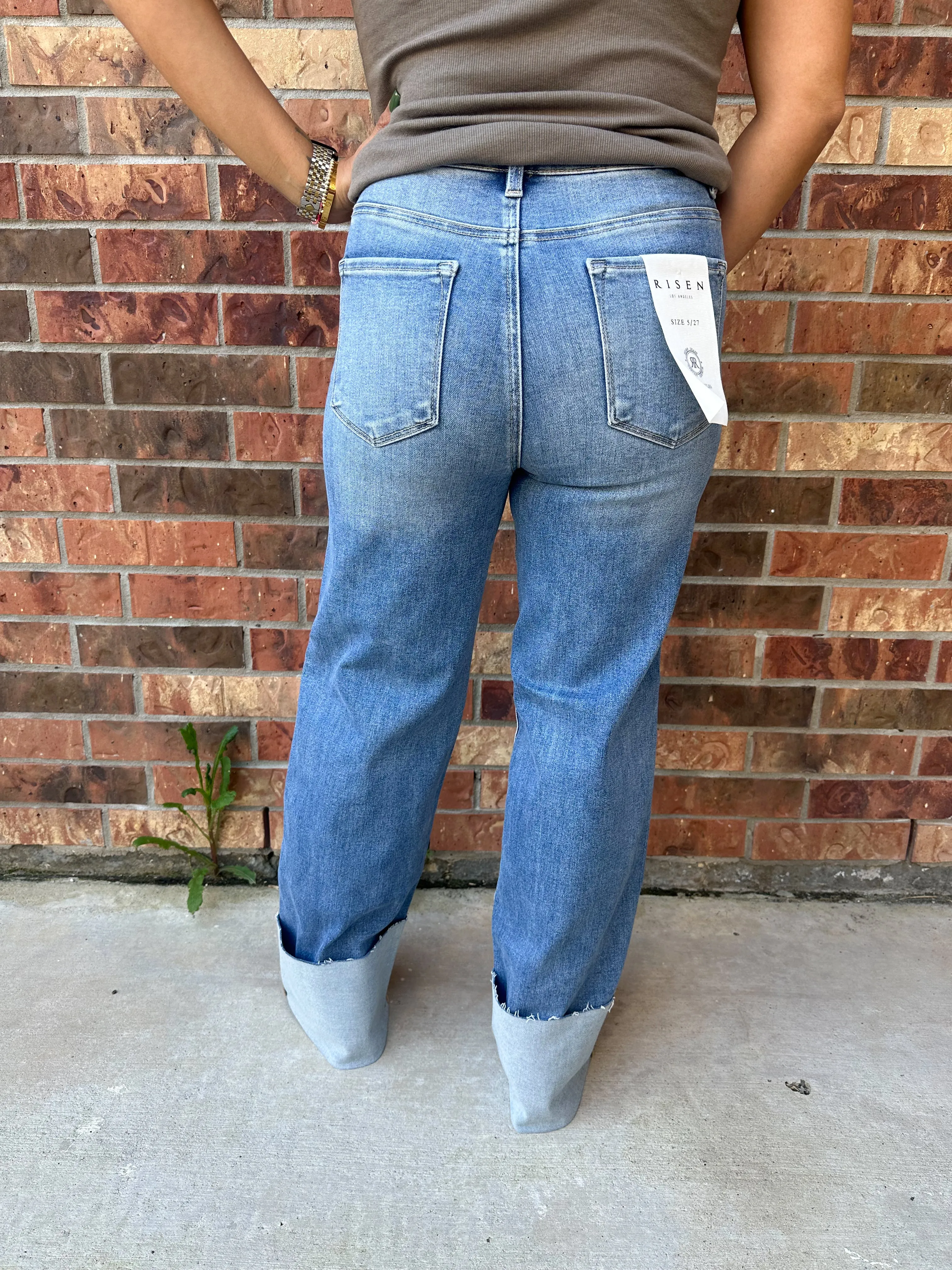 Risen High Rise Stevie Jeans | Medium Wash