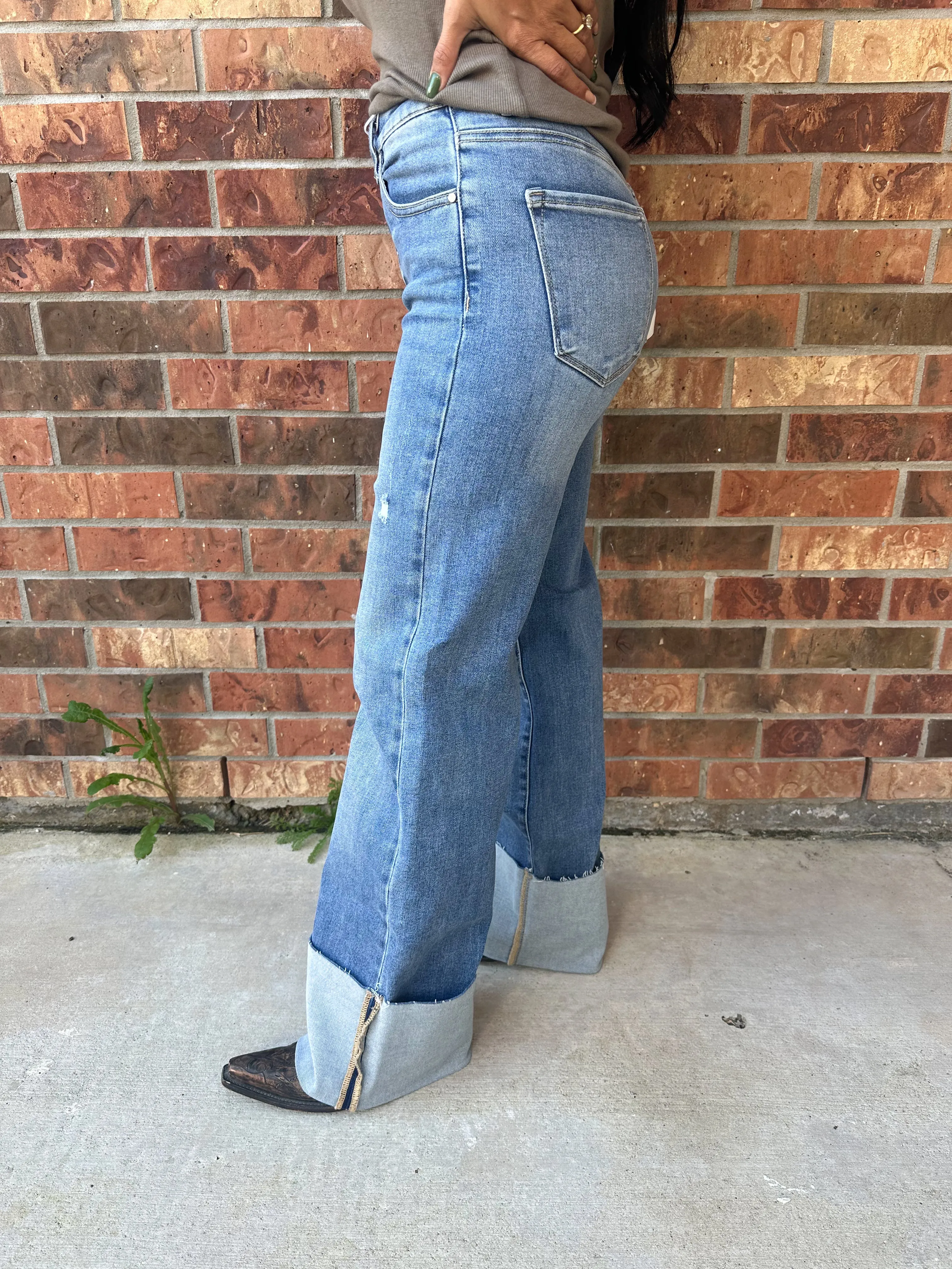 Risen High Rise Stevie Jeans | Medium Wash
