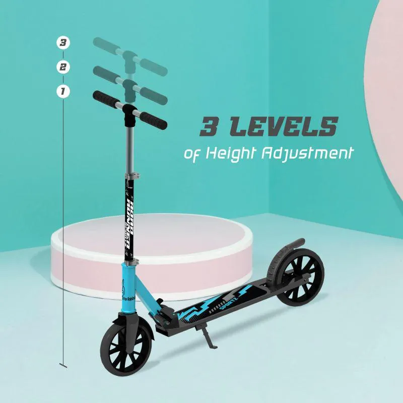 Road Runner Sportz Scooter - 3 Level Height Adjustment, Easy Fold, Wide Base & Stand