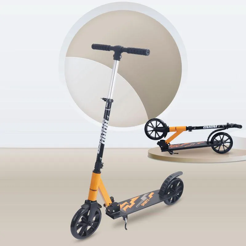 Road Runner Sportz Scooter - 3 Level Height Adjustment, Easy Fold, Wide Base & Stand