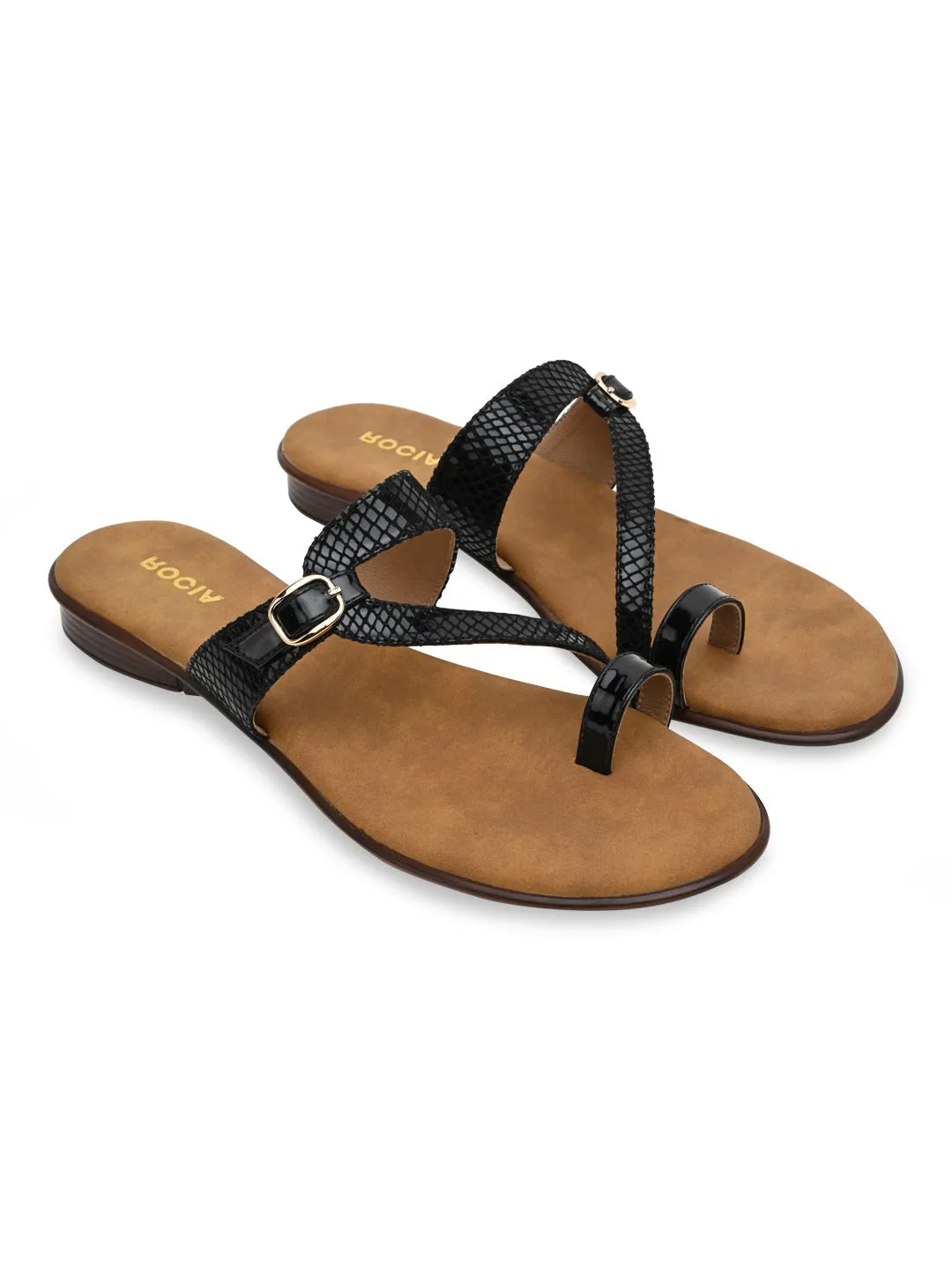 Rocia By Regal Black Women Flats