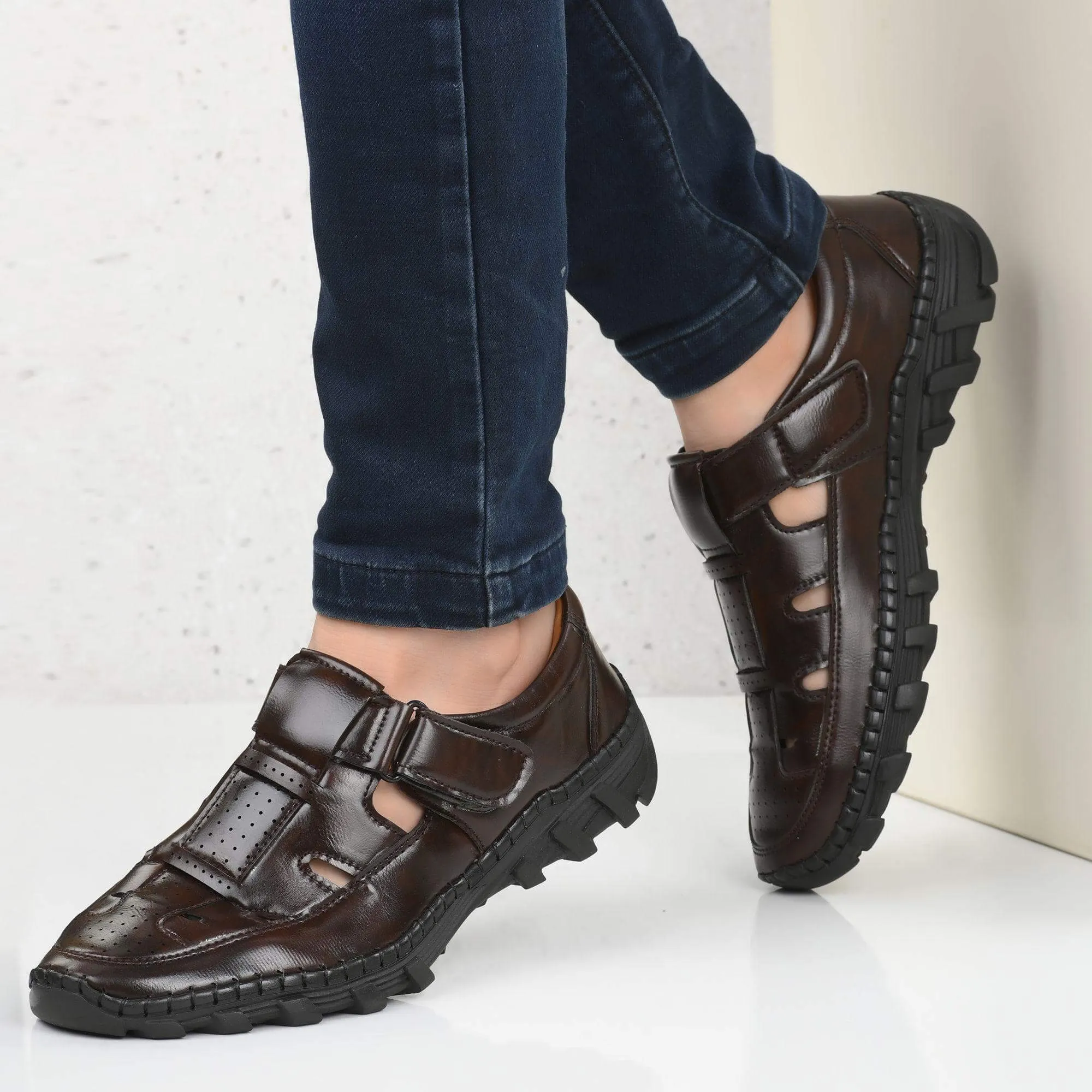 Roman Leather Sandals For Men