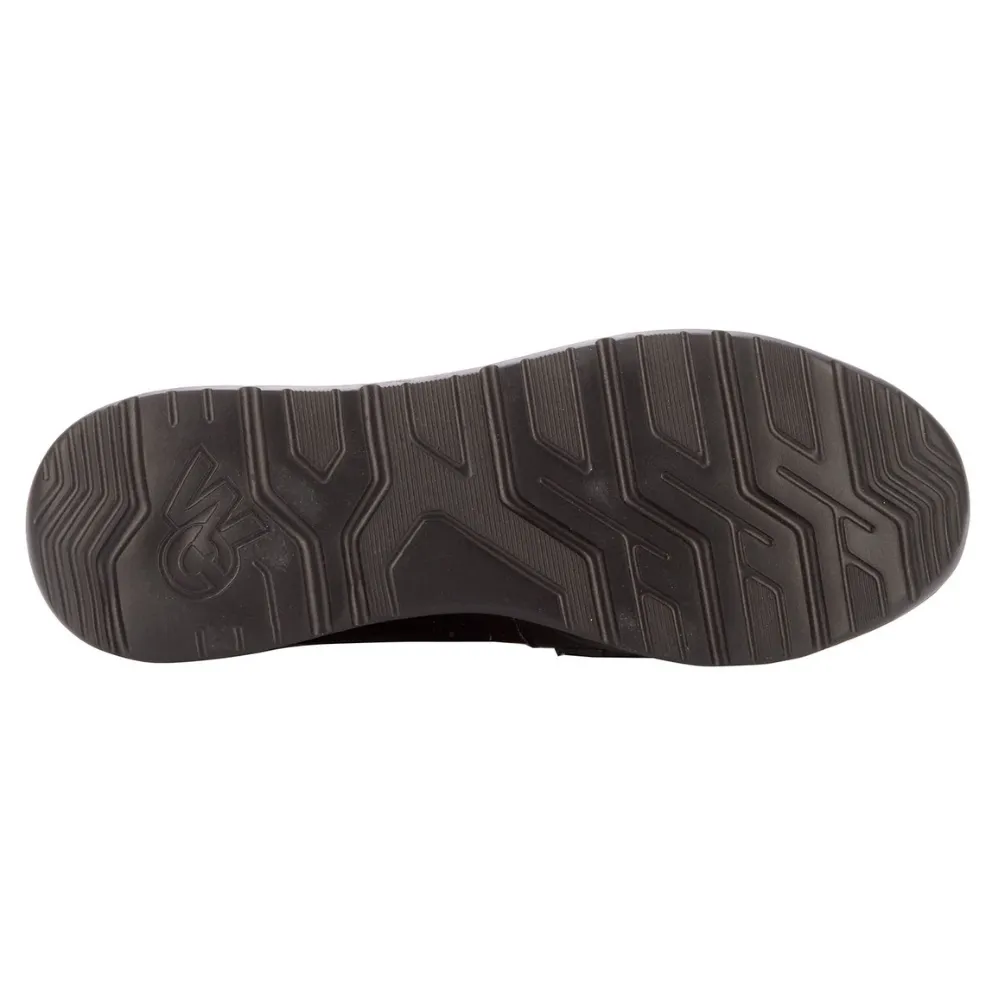 Ros Hommerson Dannon Black Crinkle Patent Loafer (Women's)
