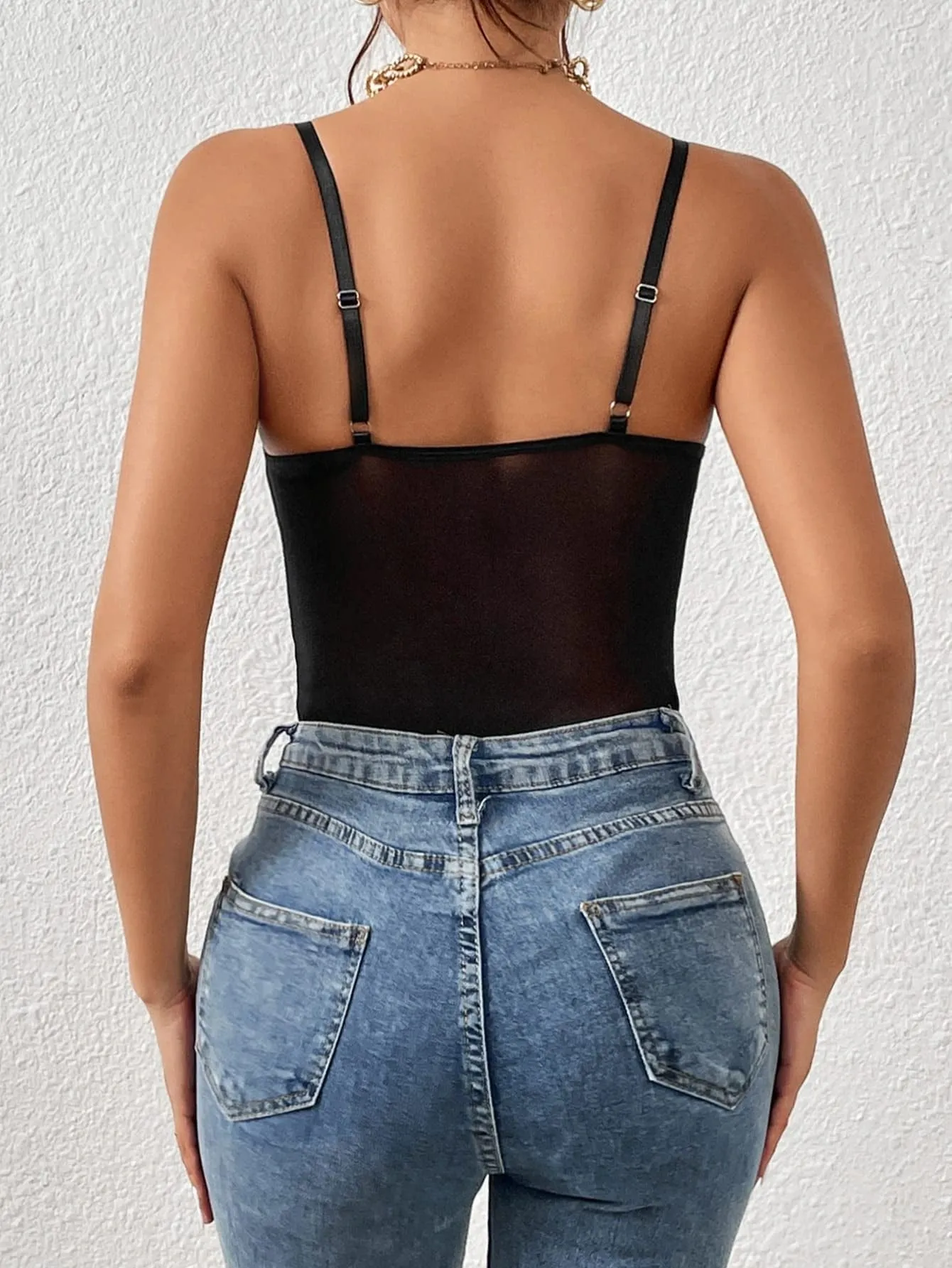 Scarlet Red Lace Bustier Top