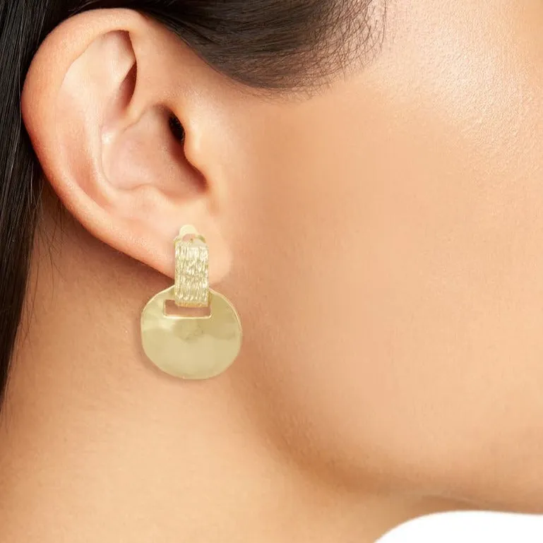 Short Drop Clip-on Earrings