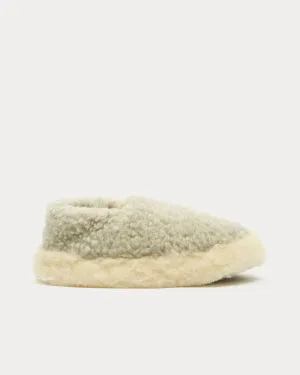 Siberian Wool Light Grey Slip Ons