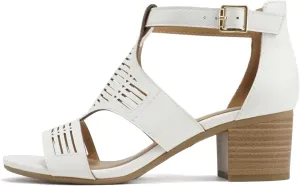 Soda Norway ~ Women Open Toe Closed Back Counter Cutout Upper Low Block Heel Sandal with Adjustable Ankle Strap